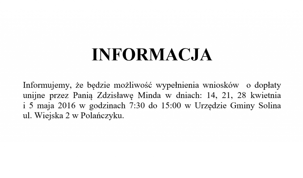 informacja